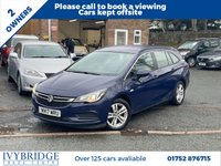 USED 2017 17 VAUXHALL ASTRA 1.6 CDTi ecoFLEX Design Sports Tourer 5dr Diesel Manual Euro 6 (s/s) (110 ps) 2 OWNER+MOT JAN 2027
