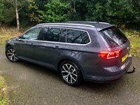 USED 2019 69 VOLKSWAGEN PASSAT 1.5 TSI EVO SEL Estate 5dr Petrol DSG Euro 6 (s/s) (150 ps)1 RETIRED OWNER SINCE 4 MONTHS OLD WITH ONLY 19,400 MILES//FULL BLACK LEATHER UPHOLSTRY+HEATED SEATS//TILT-SLIDE PANORAMIC GLASS SUNROOF//PARK CAMERA//SATNAV-APPLE-PLAY//TOWBAR[used to carry Bicycles]//LANE DISCIPLINE//ADAPTIVE CRUISE CONTROL//MULTI-FUNCTION STEERING WHEEL//ELECTRIC FOLDING MIRRORS//ADAPTIVE CRUISE CONTROL\\\\\JUST SERVICED BY US -BEAUTIFULLY KEPT Euro 6 (s/s) (150 ps)1 RETIRED OWNER SINCE 4 MONTHS OLD WITH ONLY 19,400 MILES//FULL BLACK LEATHER UPHOLSTRY+HEATED SEATS//TILT-SLIDE PANORAMIC GLASS SUNROOF//PARK CAMERA//SATNAV-APPLE-PLAY//TOWBAR[used to carry Bicycles]//LANE DISCIPLINE//ADAPTIVE CRUISE CONTROL//MULTI-FUNCTION STEERING WHEEL//ELECTRIC FOLDING MIRRORS///KEYLESS ENTRY AND START//POWER TAILGATE////ADAPTIVE CRUISE CONTROL\\JUST SERVICED BY US -BEAUTIFULLY KEPT