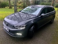 USED 2019 69 VOLKSWAGEN PASSAT 1.5 TSI EVO SEL Estate 5dr Petrol DSG Euro 6 (s/s) (150 ps)1 RETIRED OWNER SINCE 4 MONTHS OLD WITH ONLY 19,400 MILES//FULL BLACK LEATHER UPHOLSTRY+HEATED SEATS//TILT-SLIDE PANORAMIC GLASS SUNROOF//PARK CAMERA//SATNAV-APPLE-PLAY//TOWBAR[used to carry Bicycles]//LANE DISCIPLINE//ADAPTIVE CRUISE CONTROL//MULTI-FUNCTION STEERING WHEEL//ELECTRIC FOLDING MIRRORS//ADAPTIVE CRUISE CONTROL\\\\\JUST SERVICED BY US -BEAUTIFULLY KEPT Euro 6 (s/s) (150 ps)1 RETIRED OWNER SINCE 4 MONTHS OLD WITH ONLY 19,400 MILES//FULL BLACK LEATHER UPHOLSTRY+HEATED SEATS//TILT-SLIDE PANORAMIC GLASS SUNROOF//PARK CAMERA//SATNAV-APPLE-PLAY//TOWBAR[used to carry Bicycles]//LANE DISCIPLINE//ADAPTIVE CRUISE CONTROL//MULTI-FUNCTION STEERING WHEEL//ELECTRIC FOLDING MIRRORS///KEYLESS ENTRY AND START//POWER TAILGATE////ADAPTIVE CRUISE CONTROL\\JUST SERVICED BY US -BEAUTIFULLY KEPT