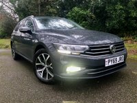 USED 2019 69 VOLKSWAGEN PASSAT 1.5 TSI EVO SEL Estate 5dr Petrol DSG Euro 6 (s/s) (150 ps)1 RETIRED OWNER SINCE 4 MONTHS OLD WITH ONLY 19,400 MILES//FULL BLACK LEATHER UPHOLSTRY+HEATED SEATS//TILT-SLIDE PANORAMIC GLASS SUNROOF//PARK CAMERA//SATNAV-APPLE-PLAY//TOWBAR[used to carry Bicycles]//LANE DISCIPLINE//ADAPTIVE CRUISE CONTROL//MULTI-FUNCTION STEERING WHEEL//ELECTRIC FOLDING MIRRORS//ADAPTIVE CRUISE CONTROL\\\\\JUST SERVICED BY US -BEAUTIFULLY KEPT Euro 6 (s/s) (150 ps)1 RETIRED OWNER SINCE 4 MONTHS OLD WITH ONLY 19,400 MILES//FULL BLACK LEATHER UPHOLSTRY+HEATED SEATS//TILT-SLIDE PANORAMIC GLASS SUNROOF//PARK CAMERA//SATNAV-APPLE-PLAY//TOWBAR[used to carry Bicycles]//LANE DISCIPLINE//ADAPTIVE CRUISE CONTROL//MULTI-FUNCTION STEERING WHEEL//ELECTRIC FOLDING MIRRORS///KEYLESS ENTRY AND START//POWER TAILGATE////ADAPTIVE CRUISE CONTROL\\JUST SERVICED BY US -BEAUTIFULLY KEPT