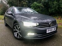 USED 2019 69 VOLKSWAGEN PASSAT 1.5 TSI EVO SEL Estate 5dr Petrol DSG Euro 6 (s/s) (150 ps)1 RETIRED OWNER SINCE 4 MONTHS OLD WITH ONLY 19,400 MILES//FULL BLACK LEATHER UPHOLSTRY+HEATED SEATS//TILT-SLIDE PANORAMIC GLASS SUNROOF//PARK CAMERA//SATNAV-APPLE-PLAY//TOWBAR[used to carry Bicycles]//LANE DISCIPLINE//ADAPTIVE CRUISE CONTROL//MULTI-FUNCTION STEERING WHEEL//ELECTRIC FOLDING MIRRORS//ADAPTIVE CRUISE CONTROL\\\\\JUST SERVICED BY US -BEAUTIFULLY KEPT Euro 6 (s/s) (150 ps)1 RETIRED OWNER SINCE 4 MONTHS OLD WITH ONLY 19,400 MILES//FULL BLACK LEATHER UPHOLSTRY+HEATED SEATS//TILT-SLIDE PANORAMIC GLASS SUNROOF//PARK CAMERA//SATNAV-APPLE-PLAY//TOWBAR[used to carry Bicycles]//LANE DISCIPLINE//ADAPTIVE CRUISE CONTROL//MULTI-FUNCTION STEERING WHEEL//ELECTRIC FOLDING MIRRORS///KEYLESS ENTRY AND START//POWER TAILGATE////ADAPTIVE CRUISE CONTROL\\JUST SERVICED BY US -BEAUTIFULLY KEPT