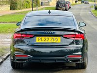 USED 2022 22 AUDI A5 2.0 TFSI 45 Black Edition Sportback 5dr Petrol S Tronic quattro Euro 6 (s/s) (265 ps) +C&S SOUND+B&O+FASH+CAMERA