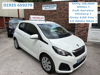 2015 PEUGEOT 108 1.0 VTi Active Hatchback 5dr Petrol Manual Euro 5 Euro 5 (68 ps) &pound;5799.00