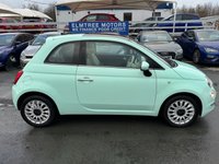 USED 2018 18 FIAT 500 1.2 Petrol, Lounge Edition, Hatchback, 3 Door, Manual, Euro 6. FULL 12 MONTH MOT WITH EVERY CAR