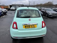 USED 2018 18 FIAT 500 1.2 Petrol, Lounge Edition, Hatchback, 3 Door, Manual, Euro 6. FULL 12 MONTH MOT WITH EVERY CAR