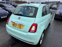 USED 2018 18 FIAT 500 1.2 Petrol, Lounge Edition, Hatchback, 3 Door, Manual, Euro 6. FULL 12 MONTH MOT WITH EVERY CAR