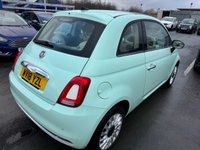 USED 2018 18 FIAT 500 1.2 Petrol, Lounge Edition, Hatchback, 3 Door, Manual, Euro 6. FULL 12 MONTH MOT WITH EVERY CAR