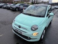 USED 2018 18 FIAT 500 1.2 Petrol, Lounge Edition, Hatchback, 3 Door, Manual, Euro 6. FULL 12 MONTH MOT WITH EVERY CAR