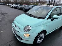 USED 2018 18 FIAT 500 1.2 Petrol, Lounge Edition, Hatchback, 3 Door, Manual, Euro 6. FULL 12 MONTH MOT WITH EVERY CAR