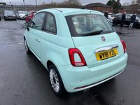 USED 2018 18 FIAT 500 1.2 Petrol, Lounge Edition, Hatchback, 3 Door, Manual, Euro 6. FULL 12 MONTH MOT WITH EVERY CAR