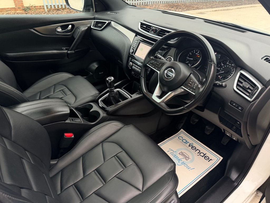 USED 2019 19 NISSAN QASHQAI 1.3 DIG-T Tekna+ SUV 5dr Petrol Manual Euro 6 (s/s) (140 ps) Roof|SatNav|H.Seats|CarPlay|360 View Camera|