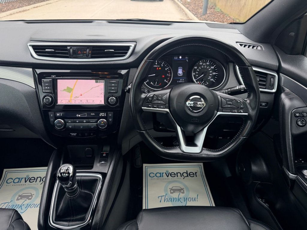 USED 2019 19 NISSAN QASHQAI 1.3 DIG-T Tekna+ SUV 5dr Petrol Manual Euro 6 (s/s) (140 ps) Roof|SatNav|H.Seats|CarPlay|360 View Camera|