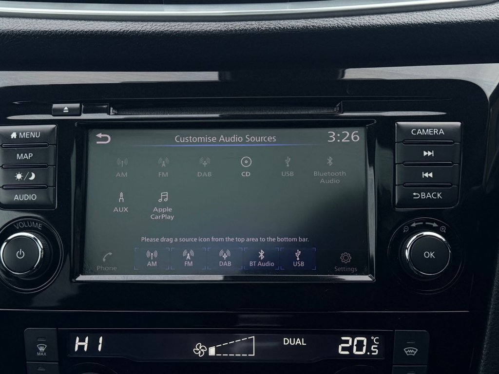 USED 2019 19 NISSAN QASHQAI 1.3 DIG-T Tekna+ SUV 5dr Petrol Manual Euro 6 (s/s) (140 ps) Roof|SatNav|H.Seats|CarPlay|360 View Camera|