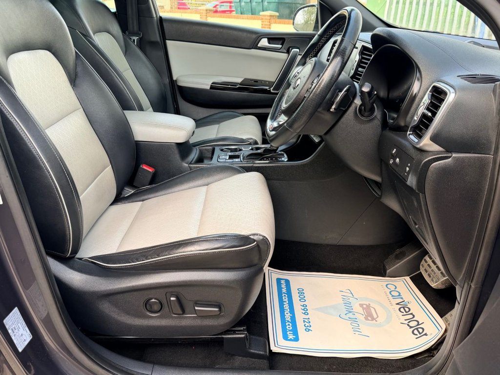 USED 2017 17 KIA SPORTAGE 1.6 T-GDi GT-Line S SUV 5dr Petrol DCT AWD Euro 6 (174 bhp) 7 Services|Roof|Camera|SatNav|R.F Sensors|Apple CarPlay/Android Auto|