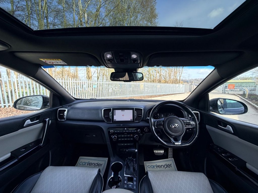 USED 2017 17 KIA SPORTAGE 1.6 T-GDi GT-Line S SUV 5dr Petrol DCT AWD Euro 6 (174 bhp) 7 Services|Roof|Camera|SatNav|R.F Sensors|Apple CarPlay/Android Auto|