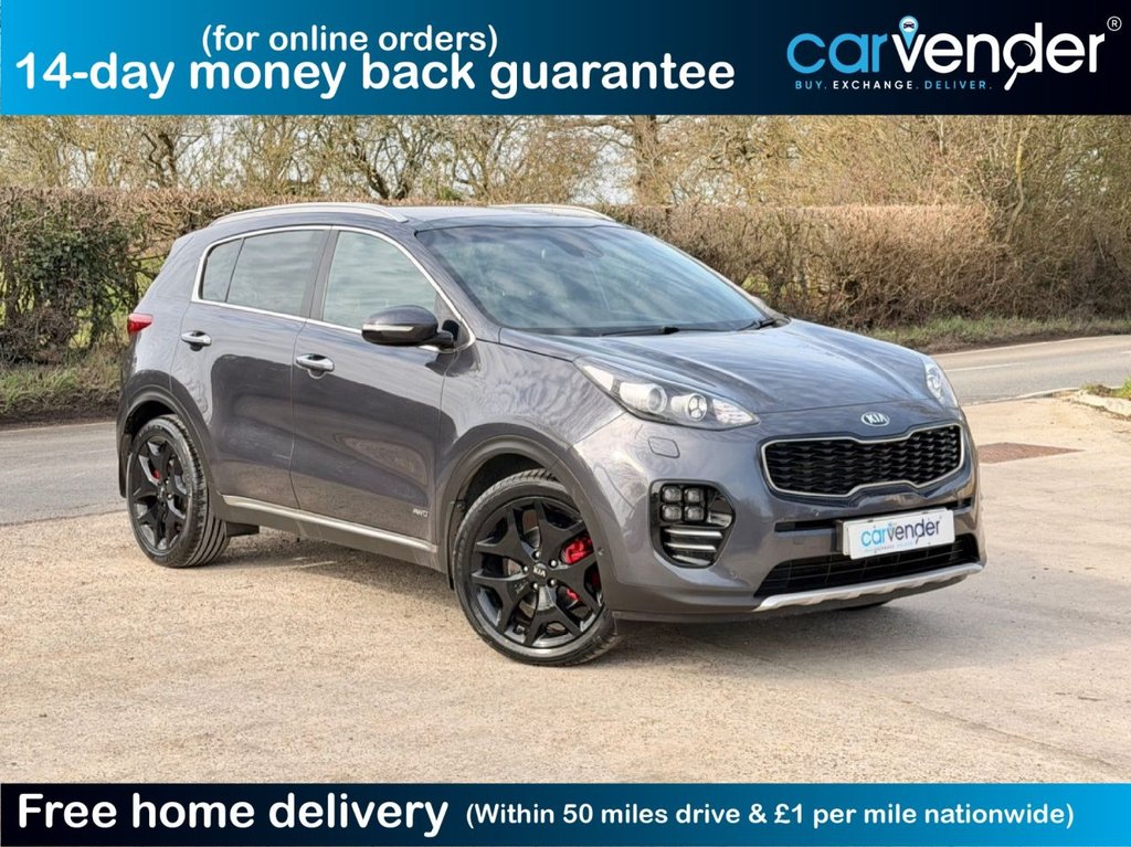 USED 2017 17 KIA SPORTAGE 1.6 T-GDi GT-Line S SUV 5dr Petrol DCT AWD Euro 6 (174 bhp) 7 Services|Roof|Camera|SatNav|R.F Sensors|Apple CarPlay/Android Auto|