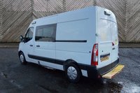 USED 2019 68 VAUXHALL MOVANO L2 H2 Crew Van with Integrated Mess Unit With Air Conditioning Cdti 130 PS. FREE 3 YEAR WARRANTY COVER ON THIS VAN  A supremely versatile and well-equipped vehicle, perfectly configured for teams requiring both substantial cargo capacity and on-the-go amenity space.  This example is in great condition and boasts a comprehensive specification for comfort and functionality. It features a robust CDTi 130 PS engine, paired with essential travel comforts including Air Conditioning and Cruise Control. Practical additions like Front Fog Lights and a Speed Limiter enhance safety and control in all conditions.  The unique interior offers flexible seating for seven crew members. The integrated mess unit, complete with a fitted Table and Microwave, provides a dedicated space for breaks and planning. Rear Heating ensures comfort throughout the cabin.  This well-maintained van has had just one owner from new. Its history is supported by three services recorded on the printout, and it comes with both sets of keys.  An outstanding, ready-to-work proposition combining space, specification, and proven history.  Discover this exceptional and highly practical Movano today.  