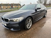 USED 2019 19 BMW 5 SERIES 2.0 520i GPF M Sport Saloon 4dr Petrol Auto Euro 6 (s/s) (184 ps) 2 OWNERS FROM NEW* 5 STAMP BMW SERVICE HISTORY* AUTOMATIC* SAT NAV* PARKING SENSORS WITH REVERSING CAMERA* CRUISE CONTROL* ELECTRIC HANDBRAKE* FULL LEATHER* HEATED SEATS* AUTO START / STOP* TRACTION CONTROL