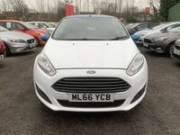 USED 2016 66 FORD FIESTA 1.25 Zetec White Edition Hatchback 3dr Petrol Manual Euro 6 (82 ps) BLUETOOTH, VOICE COMMAND, USB PORT