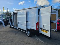 USED 2022 22 PEUGEOT BOXER White 2.2 BlueHDi Euro 6 panel van, 37,600 miles, ULEZ compliant, 6-speed manual, Bluetooth, Cruise Control, DAB Radio. Final price plus VAT @ 20%! The Peugeot Boxer 2.2 BlueHDi 335 S L3 H2 Euro 6 (s/s) 5dr is a reliable and efficient commercial vehicle that boasts a 2.2L Diesel Engine, meeting the stringent Euro 6 emission standards. This 2022 model has had only one owner and has been well-maintained, with a full service history that includes a recent service at 22,229 miles in September 2025. The vehicle's low mileage of 37,600 miles for its age is a testament to its careful use and upkeep. Additionally, the Boxer comes with a 3-month war