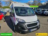 USED 2022 22 PEUGEOT BOXER White 2.2 BlueHDi Euro 6 panel van, 37,600 miles, ULEZ compliant, 6-speed manual, Bluetooth, Cruise Control, DAB Radio. Final price plus VAT @ 20%! The Peugeot Boxer 2.2 BlueHDi 335 S L3 H2 Euro 6 (s/s) 5dr is a reliable and efficient commercial vehicle that boasts a 2.2L Diesel Engine, meeting the stringent Euro 6 emission standards. This 2022 model has had only one owner and has been well-maintained, with a full service history that includes a recent service at 22,229 miles in September 2025. The vehicle's low mileage of 37,600 miles for its age is a testament to its careful use and upkeep. Additionally, the Boxer comes with a 3-month war