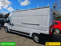 USED 2022 22 PEUGEOT BOXER White 2.2 BlueHDi Euro 6 panel van, 37,600 miles, ULEZ compliant, 6-speed manual, Bluetooth, Cruise Control, DAB Radio. Final price plus VAT @ 20%! The Peugeot Boxer 2.2 BlueHDi 335 S L3 H2 Euro 6 (s/s) 5dr is a reliable and efficient commercial vehicle that boasts a 2.2L Diesel Engine, meeting the stringent Euro 6 emission standards. This 2022 model has had only one owner and has been well-maintained, with a full service history that includes a recent service at 22,229 miles in September 2025. The vehicle's low mileage of 37,600 miles for its age is a testament to its careful use and upkeep. Additionally, the Boxer comes with a 3-month war