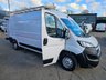 USED 2022 22 PEUGEOT BOXER White 2.2 BlueHDi Euro 6 panel van, 37,600 miles, ULEZ compliant, 6-speed manual, Bluetooth, Cruise Control, DAB Radio. Final price plus VAT @ 20%! The Peugeot Boxer 2.2 BlueHDi 335 S L3 H2 Euro 6 (s/s) 5dr is a reliable and efficient commercial vehicle that boasts a 2.2L Diesel Engine, meeting the stringent Euro 6 emission standards. This 2022 model has had only one owner and has been well-maintained, with a full service history that includes a recent service at 22,229 miles in September 2025. The vehicle's low mileage of 37,600 miles for its age is a testament to its careful use and upkeep. Additionally, the Boxer comes with a 3-month war