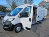 USED 2022 22 PEUGEOT BOXER White 2.2 BlueHDi Euro 6 panel van, 37,600 miles, ULEZ compliant, 6-speed manual, Bluetooth, Cruise Control, DAB Radio. Final price plus VAT @ 20%! The Peugeot Boxer 2.2 BlueHDi 335 S L3 H2 Euro 6 (s/s) 5dr is a reliable and efficient commercial vehicle that boasts a 2.2L Diesel Engine, meeting the stringent Euro 6 emission standards. This 2022 model has had only one owner and has been well-maintained, with a full service history that includes a recent service at 22,229 miles in September 2025. The vehicle's low mileage of 37,600 miles for its age is a testament to its careful use and upkeep. Additionally, the Boxer comes with a 3-month war