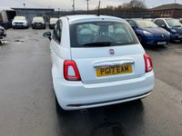 USED 2017 17 FIAT 500 1.2 Petrol, Lounge Edition, Hatchback, 3 Door, Manual, Euro 6. FULL 12 MONTH MOT WITH EVERY CAR