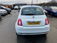 USED 2017 17 FIAT 500 1.2 Petrol, Lounge Edition, Hatchback, 3 Door, Manual, Euro 6. FULL 12 MONTH MOT WITH EVERY CAR