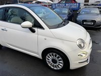 USED 2017 17 FIAT 500 1.2 Petrol, Lounge Edition, Hatchback, 3 Door, Manual, Euro 6. FULL 12 MONTH MOT WITH EVERY CAR