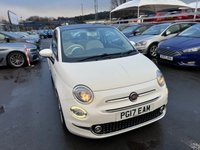 USED 2017 17 FIAT 500 1.2 Petrol, Lounge Edition, Hatchback, 3 Door, Manual, Euro 6. FULL 12 MONTH MOT WITH EVERY CAR