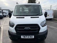 USED 2022 71 FORD TRANSIT 2.0 350 EcoBlue Leader Chassis Cab 2dr Diesel Manual FWD L4 Euro 6 (s/s) (130 ps) A versatile, work-ready light commercial chassis cab built to handle a wide range of trade and business tasks. It&rsquo;s powered by a 2.0-litre EcoBlue diesel engine producing around 130 PS with a 6-speed manual gearbox and front-wheel drive, delivering practical performance with Euro 6 emissions compliance. The two-door cab configuration seats three up front and provides a robust platform for installing custom bodies such as dropside, box or specialised equipment. Inside the cab.