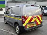 USED 2020 20 PEUGEOT PARTNER 1.5 BlueHDi 1000 Grip Standard Panel Van 5dr Diesel Manual SWB Euro 6 (s/s) (100 bhp) This 2020 Peugeot Partner van stands out with its remarkably low mileage of just 57,290 miles, especially considering its age, and has been owned by only one careful owner.  This Grip derivative, powered by an efficient 1.5L BlueHDi diesel engine, meets Euro 6 emission standards.  It comes equipped with practical features such as height adjustable halogen headlights that automatically illuminate, along with daytime running lights. Inside, you'll find the distinctive PEUGEOT i-CockpIT.
