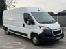 USED 2023 23 PEUGEOT BOXER 2.2 BlueHDi 335 Professional Premium + Panel Van 5dr Diesel Manual L3 H2 Euro 6 (s/s) (140 ps) This 2023 Peugeot Boxer 2.2 BlueHDi 335 Professional Premium + L3 H2 Euro 6 (s/s) 5dr is a superb example of a modern commercial vehicle.  Powered by an efficient 2.2 litre BlueHDi diesel engine, this Euro 6 compliant model offers a robust and reliable performance for any professional need.  The Professional Premium + trim level ensures you benefit from a well equipped cabin designed for comfort and practicality during long working days.