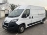 USED 2023 23 PEUGEOT BOXER 2.2 BlueHDi 335 Professional Premium + Panel Van 5dr Diesel Manual L3 H2 Euro 6 (s/s) (140 ps) This 2023 Peugeot Boxer 2.2 BlueHDi 335 Professional Premium + L3 H2 Euro 6 (s/s) 5dr is a superb example of a modern commercial vehicle.  Powered by an efficient 2.2 litre BlueHDi diesel engine, this Euro 6 compliant model offers a robust and reliable performance for any professional need.  The Professional Premium + trim level ensures you benefit from a well equipped cabin designed for comfort and practicality during long working days.
