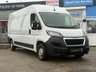 USED 2023 23 PEUGEOT BOXER 2.2 BlueHDi 335 Professional Premium + Panel Van 5dr Diesel Manual L3 H2 Euro 6 (s/s) (140 ps) Finished in ICE WHITE with PLY LINED BACK. Features include Sat Nav, DAB Radio, Apple Play, Park Sensors, Cruise Control, Ply Lined, Air Con, B/Tooth and more. Serviced at 31500 miles, 55559 miles and on arrival at 74553 miles.
