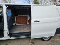 USED 2021 71 MERCEDES-BENZ VITO White 2.0 116 CDI Progressive Euro 6 , 64,450 miles, Automatic, Bluetooth, Sat nav, Cruise, rear sensors, reverse camera. Final price plus VAT @ 20%! This 2021 Mercedes-Benz Vito 116 CDI Progressive offers exceptional provenance, boasting a full service history with its last service completed on 03 July 2025 at 59,937 miles, and it has had only one owner from new. This L3 Euro 6 compliant, rear-wheel drive model features a powerful 2.0 litre diesel engine producing 161 bhp, paired with a smooth G-Tronic automatic transmission. The Progressive trim level ensures a comfortable and connected driving experience, enhanced by the Audio 30 system wh