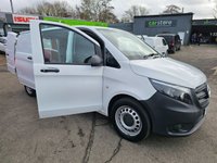 USED 2021 71 MERCEDES-BENZ VITO White 2.0 116 CDI Progressive Euro 6 , 64,450 miles, Automatic, Bluetooth, Sat nav, Cruise, rear sensors, reverse camera. Final price plus VAT @ 20%! This 2021 Mercedes-Benz Vito 116 CDI Progressive offers exceptional provenance, boasting a full service history with its last service completed on 03 July 2025 at 59,937 miles, and it has had only one owner from new. This L3 Euro 6 compliant, rear-wheel drive model features a powerful 2.0 litre diesel engine producing 161 bhp, paired with a smooth G-Tronic automatic transmission. The Progressive trim level ensures a comfortable and connected driving experience, enhanced by the Audio 30 system wh