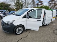 USED 2021 71 MERCEDES-BENZ VITO White 2.0 116 CDI Progressive Euro 6 , 64,450 miles, Automatic, Bluetooth, Sat nav, Cruise, rear sensors, reverse camera. Final price plus VAT @ 20%! This 2021 Mercedes-Benz Vito 116 CDI Progressive offers exceptional provenance, boasting a full service history with its last service completed on 03 July 2025 at 59,937 miles, and it has had only one owner from new. This L3 Euro 6 compliant, rear-wheel drive model features a powerful 2.0 litre diesel engine producing 161 bhp, paired with a smooth G-Tronic automatic transmission. The Progressive trim level ensures a comfortable and connected driving experience, enhanced by the Audio 30 system wh