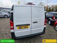 USED 2021 71 MERCEDES-BENZ VITO White 2.0 116 CDI Progressive Euro 6 , 64,450 miles, Automatic, Bluetooth, Sat nav, Cruise, rear sensors, reverse camera. Final price plus VAT @ 20%! This 2021 Mercedes-Benz Vito 116 CDI Progressive offers exceptional provenance, boasting a full service history with its last service completed on 03 July 2025 at 59,937 miles, and it has had only one owner from new. This L3 Euro 6 compliant, rear-wheel drive model features a powerful 2.0 litre diesel engine producing 161 bhp, paired with a smooth G-Tronic automatic transmission. The Progressive trim level ensures a comfortable and connected driving experience, enhanced by the Audio 30 system wh