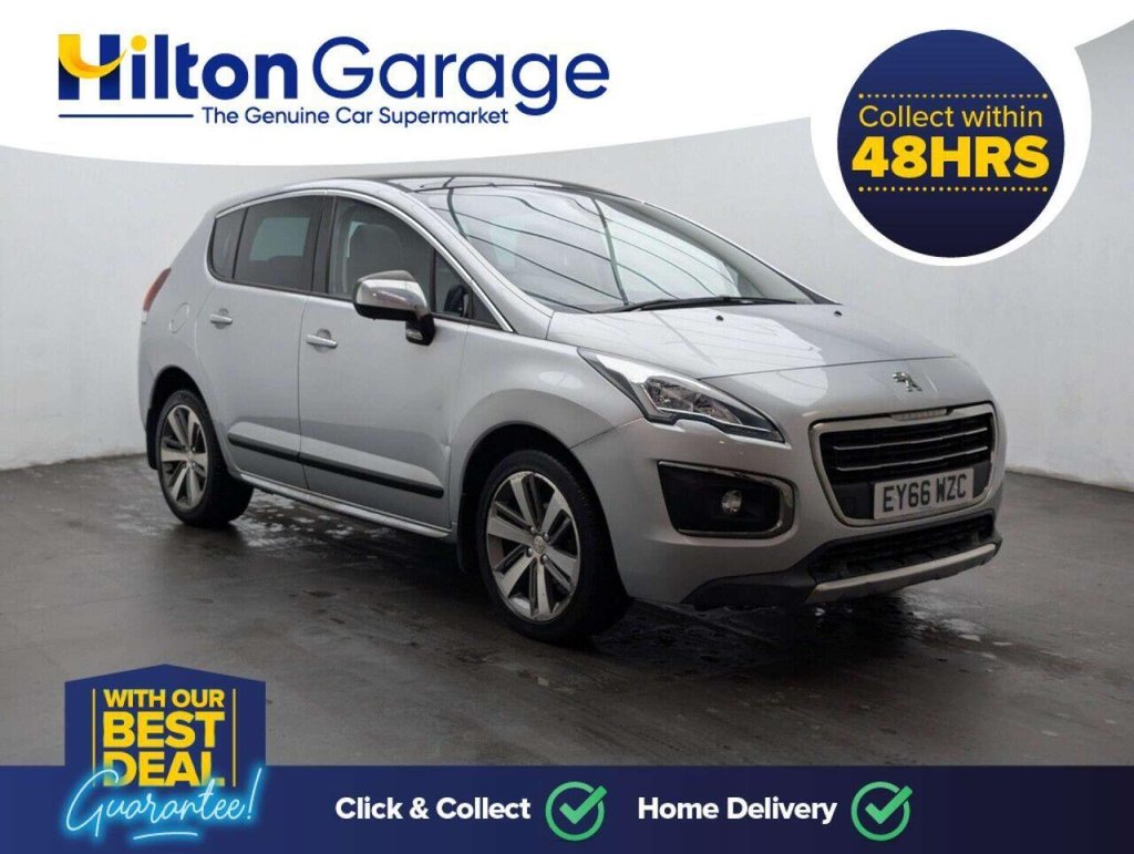 Used 2017 66 PEUGEOT 3008 1.6 BlueHDi Allure SUV 5dr Diesel EAT Euro 6 (s/s) (120 ps) NAVIGATION+PARKING CAMERA CLICK & COLLECT/HOME DELIVERY