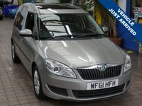 USED 2011 61 SKODA ROOMSTER 1.6 TDI SE Plus MPV 5dr Diesel Manual Euro 5 (105 ps) PANORAMIC SUNROOF RADIO CD PARKING SENSORS 3 OWNERS 12 SERVICES TO 89K MILES