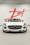 USED 2011 61 MERCEDES-BENZ SLS 6.2 63 V8 AMG Roadster 2dr Petrol SpdS DCT Euro 5 (571 ps) DESIGNO WHITE/FRESH MB SERVICE