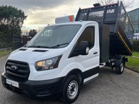USED 2022 71 FORD TRANSIT 2.0 350 EcoBlue Leader C/Cab 2dr [ TIPPER -CAGED -POD TOOL BOX ] L3 Euro 6 (s/s) (130 ps) CAGED SIDED-TIPPER- REFUGE