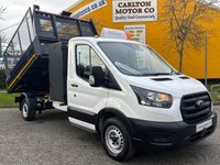 USED 2022 71 FORD TRANSIT 2.0 350 EcoBlue Leader C/Cab 2dr [ TIPPER -CAGED -POD TOOL BOX ] L3 Euro 6 (s/s) (130 ps) CAGED SIDED-TIPPER- REFUGE
