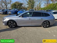 USED 2023 23 PEUGEOT 508 SW Grey 1.2 PureTech GT Euro 6 estate, 39,000 miles, ULEZ compliant, Automatic, CarPlay/Android Auto, 18in Alloys, Bluetooth, DAB, F&R sensors. This 2023 Peugeot 508 SW GT is a superb example, having been owned by only one person since new. This stylish estate car features a 1.2 litre petrol engine and meets Euro 6 emissions standards. It comes with a 3 month warranty for your peace of mind, and a full 12 months MOT will be provided upon purchase. Inside, you'll find the innovative Peugeot i-Cockpit with a head up display, and the convenience of a Bluetooth telephone facility. Safety is enhanced with the Safety Plus Pack, including Blin