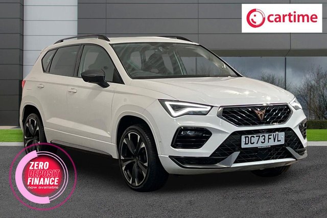 View our Cupra Ateca 1.5 EcoTSI V1 SUV 5dr Petrol DSG Euro 6 (s/s) (150 ps) Front / Rear Parking Sensors, Full Link Smartphone Intergration, Convenience Pack, Safety And Driving Pack, Heated Steering Wheel
