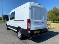 USED 2024 24 FORD TRANSIT  350 TREND L3 H2 DOUBLE CAB CREW VAN 6 SEATER 2.0 ECOBLUE 130PS High Specification Trend 6 Seat Double Cab Crew Van With A Host Of Standard Features Including Air Con, 12" Media Screen, Apple Car Play & Android Auto, Front  & Rear Parking Sensors, Keyless Start & Much More!