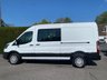 USED 2024 24 FORD TRANSIT  350 TREND L3 H2 DOUBLE CAB CREW VAN 6 SEATER 2.0 ECOBLUE 130PS High Specification Trend 6 Seat Double Cab Crew Van With A Host Of Standard Features Including Air Con, 12" Media Screen, Apple Car Play & Android Auto, Front  & Rear Parking Sensors, Keyless Start & Much More!